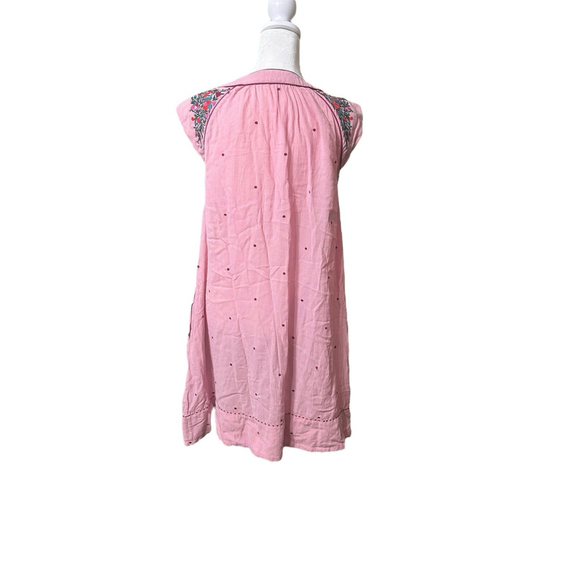 Boden Size 6 Pink Embroidered Sleeveless Knee‎ Length Dress - Picture 2 of 11
